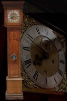 Lot 724 - Longcased clock with seaweed marquetry case