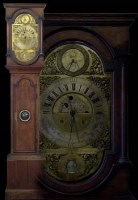 Lot 725 - Oak longcased clock W Gascoyne Newark