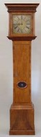 Lot 729 - Walnut reproduction clock case with movement