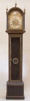 Lot 730 - Ebonised longcased clock inscribed Markwich