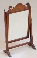 Lot 739 - Mahogany toilet mirror