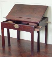 Lot 783 - George III mahogany architects tables