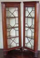 Lot 826 - Pair Edwardian cabinets