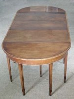 Lot 830 - 19th century mahogany dining table