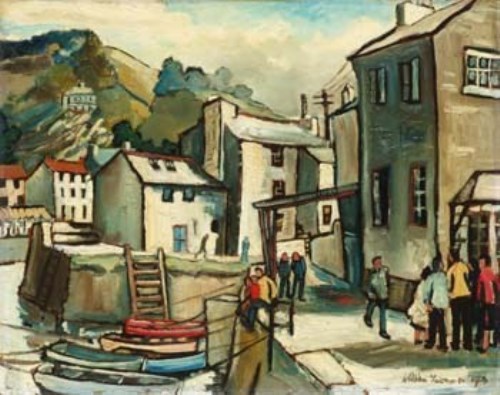 Lot 2 - William Turner, Polperro Harbour, oil