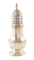 Lot 5 - George III Silver sugar sifter