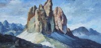Lot 14 - Cesare Maggi, Le Dolomiti, oil