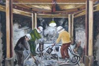 Lot 37 - Ken Jones, Repairs to Floor, Cupalo Pit, oil