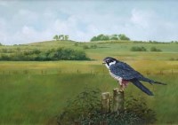 Lot 68 - Edward Ripley, Hobby at Wittenham Clumps, oil