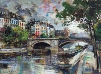 Lot 75 - Jules R. Herve, Paris, oil