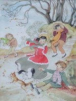 Lot 143 - Patience, Arnold, The Four Seasons, watercolour (4)