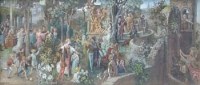 Lot 214 - Ricciardio Meacci, 'La Corte Gioiosa', watercolour