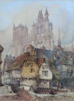 Lot 216 - T.C. Dibdin, Amiens, watercolour