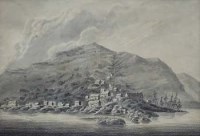 Lot 236 - English School, early 19th century, Barmouth, ink and wash (2)
