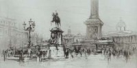Lot 274 - William Walcot, Trafalgar Square, signed etching