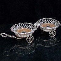 Lot 277 - Plated wine coasters.
