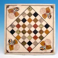 Lot 460 - Pietra dura chessboard
