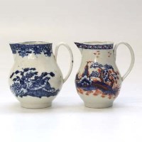 Lot 537 - Two Liverpool Pennington sparrow beak jugs