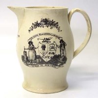 Lot 544 - Cream ware Farmers Arms jug