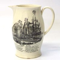 Lot 545 - Cream ware Poor Jack jug