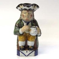 Lot 550 - Staffordshire Toby jug.