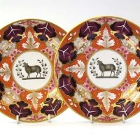 Lot 556 - Pair of Barr Flight Barr small plates