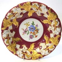 Lot 567 - Meissen floral dish