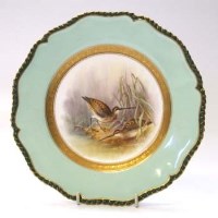 Lot 569 - Royal Worcester plate signed Johnson