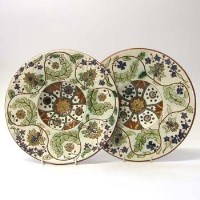 Lot 589 - Pair of Carlo Manzoni plaques.
