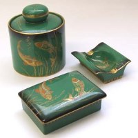 Lot 595 - Carlton ware tobacco set