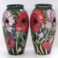 Lot 598 - Pair Moorcroft vases
