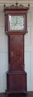 Lot 626 - Oak Longcase clock (Wilde, Macclesfield) Complete with two weights a key, pendulum and winder.