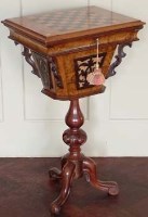 Lot 660 - Victorian sewing table