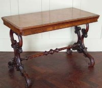 Lot 686 - Victorian Walnut foldover games table.