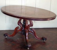 Lot 687 - Mahogany loo table