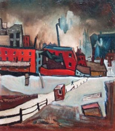 Lot 1 - William Turner, Trafford Park, oil