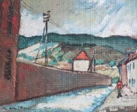 Lot 43 - William Turner, Near Bourgoin, France, oil