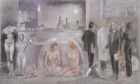 Lot 50 - William Michael Leigh, Science, pastel over pencil on canvas