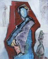 Lot 83 - Tadeusz Was, Kind Stranger, mixed media