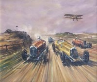 Lot 90 - John L. Chapman, Festival of Speed, oil
