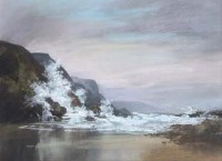 Lot 145 - Aubrey Phillips, Worcestershire Cornfield and Gale Force, North Devon, pastel (2)