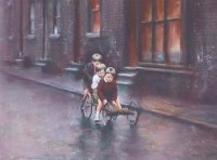 Lot 215 - Marc Grimshaw, The Go-Kart, pastel