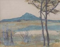 Lot 218 - Edward Seago, landscape, collage