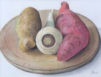 Lot 220 - Maggie Izzard, still life study, pastel