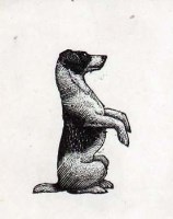 Lot 231 - C. F. Tunnicliffe, Terrier, woodcut