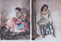 Lot 251 - After W. Russell Flint, Iberian Flounces I & II, limited edition prints (2)