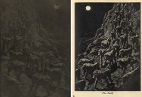 Lot 272 - C.F. Tunnicliffe, troop of baboons, woodblock