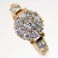 Lot 459 - 18ct diamond cluster ring
