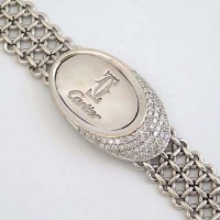 Lot 501 - Cartier 18ct white gold bracelet