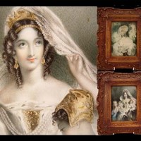 Lot 528 - Two framed miniatures on ivory (2)